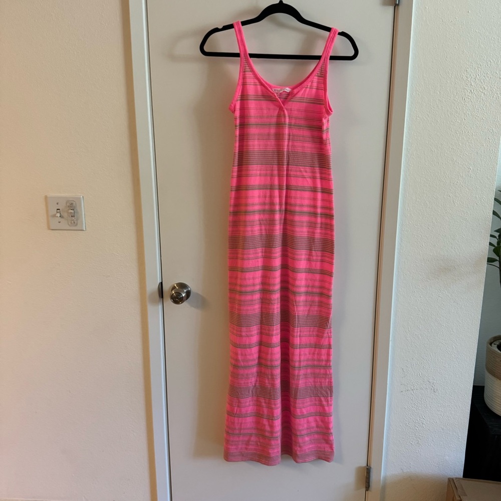 Victoria's Secret Pink Striped vintage Cotton Maxi dress XS